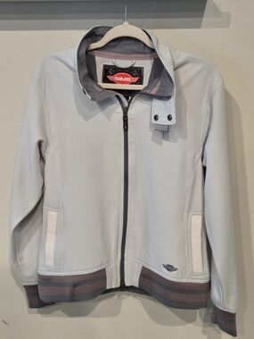 Sims Light Gray and Gray Trim Women's Jacket